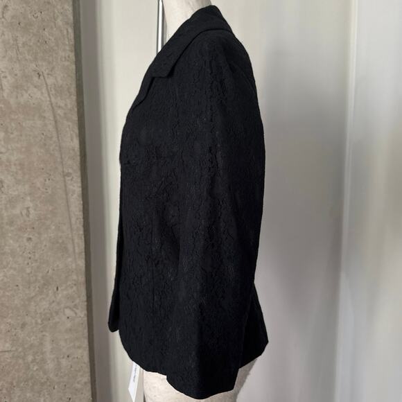Vintage Dolce & Gabbana 1997 Black Lace Jacket Medium - Picture 4 of 7